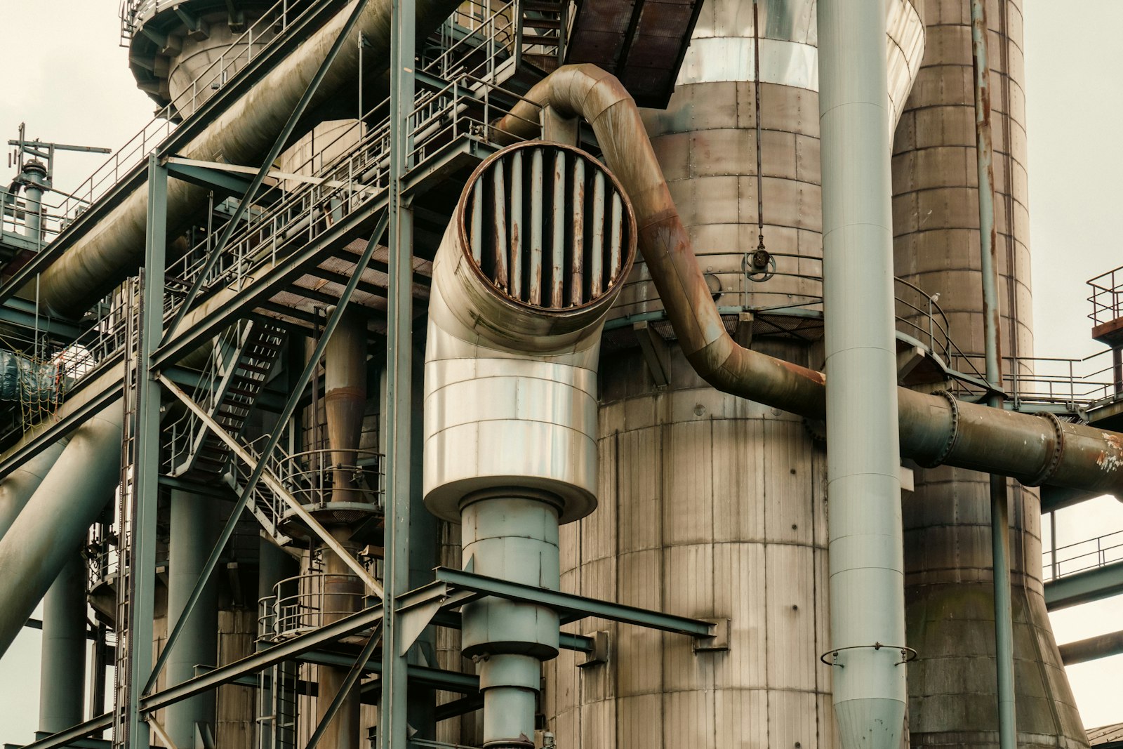 Industrial boiler plant under AI scan, four findings called out by severity